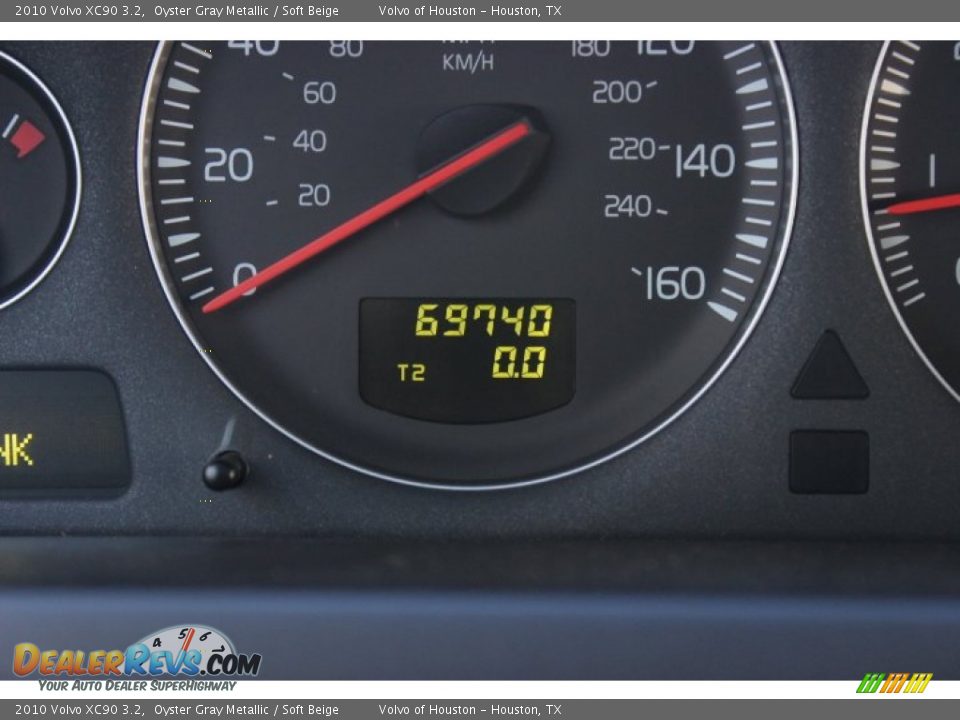 2010 Volvo XC90 3.2 Oyster Gray Metallic / Soft Beige Photo #24