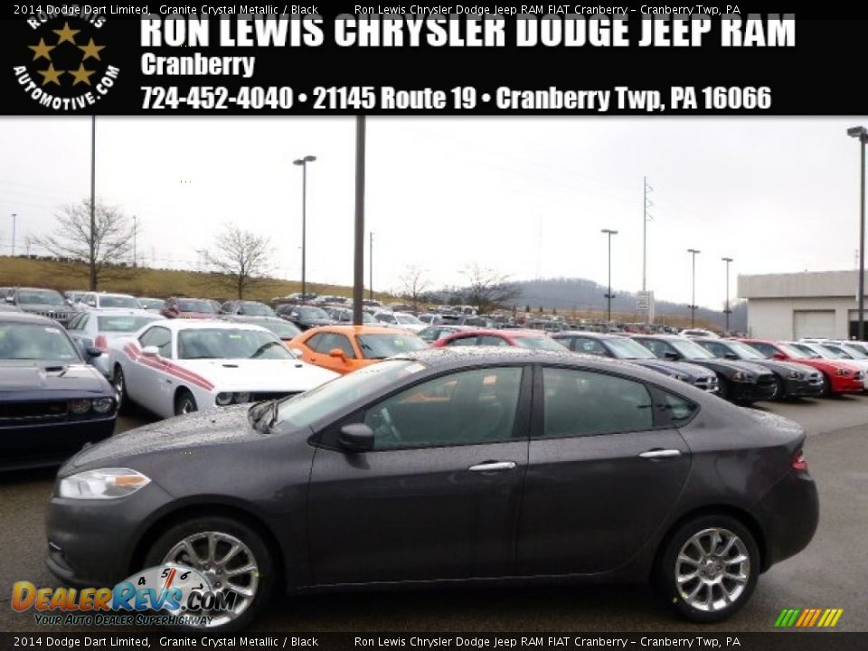 2014 Dodge Dart Limited Granite Crystal Metallic / Black Photo #1