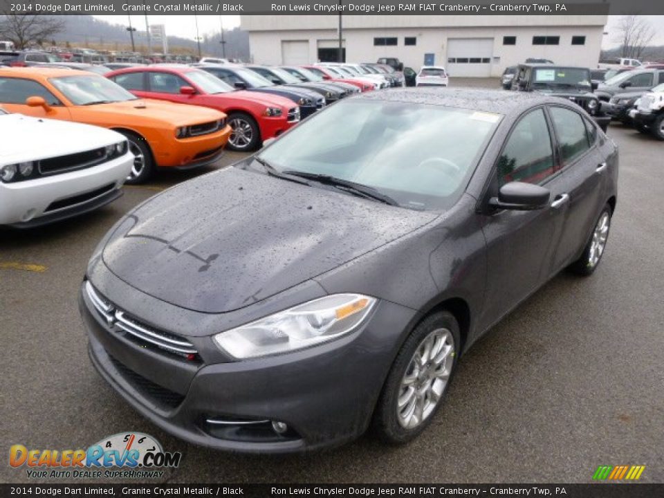 2014 Dodge Dart Limited Granite Crystal Metallic / Black Photo #2