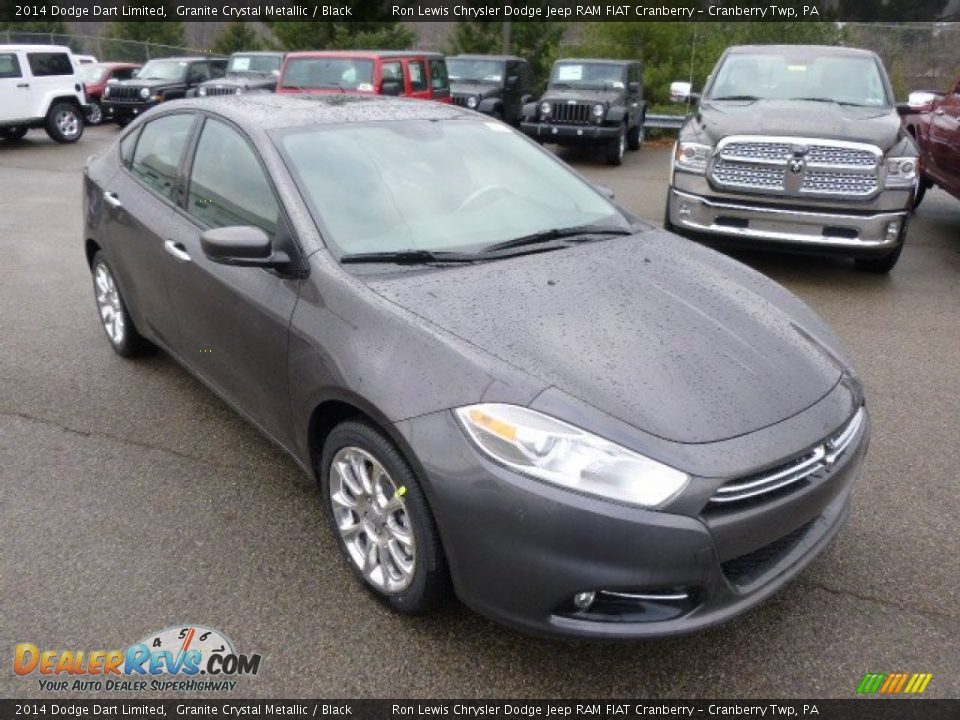 2014 Dodge Dart Limited Granite Crystal Metallic / Black Photo #4
