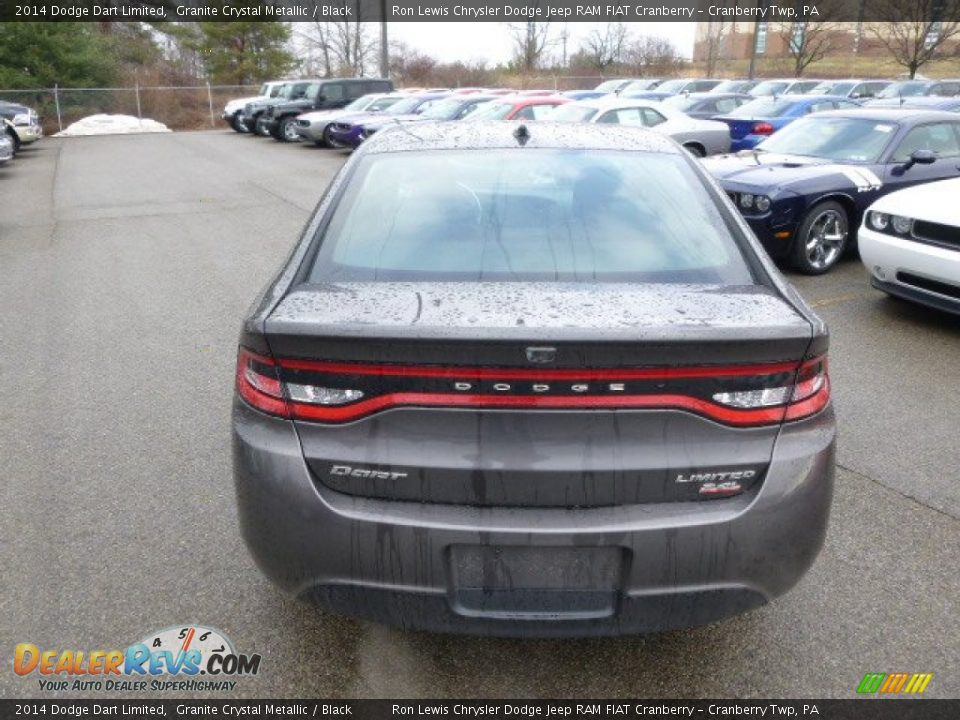 2014 Dodge Dart Limited Granite Crystal Metallic / Black Photo #7