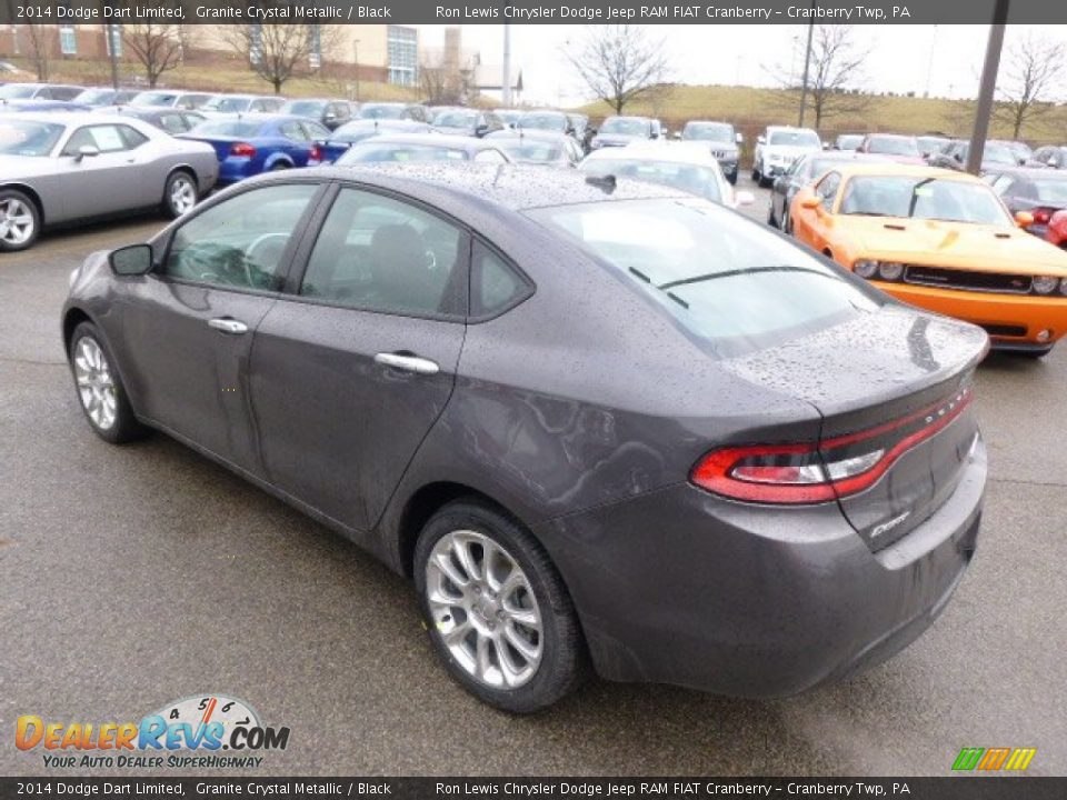 2014 Dodge Dart Limited Granite Crystal Metallic / Black Photo #8