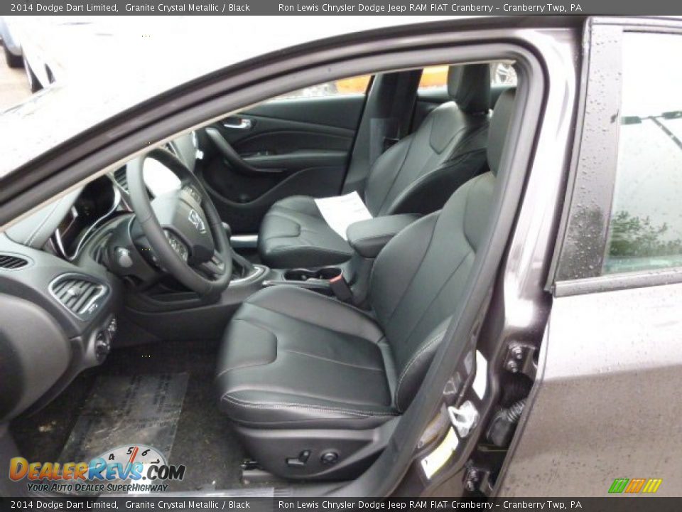 2014 Dodge Dart Limited Granite Crystal Metallic / Black Photo #10