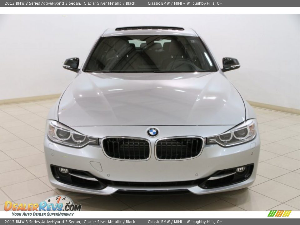 2013 BMW 3 Series ActiveHybrid 3 Sedan Glacier Silver Metallic / Black Photo #2