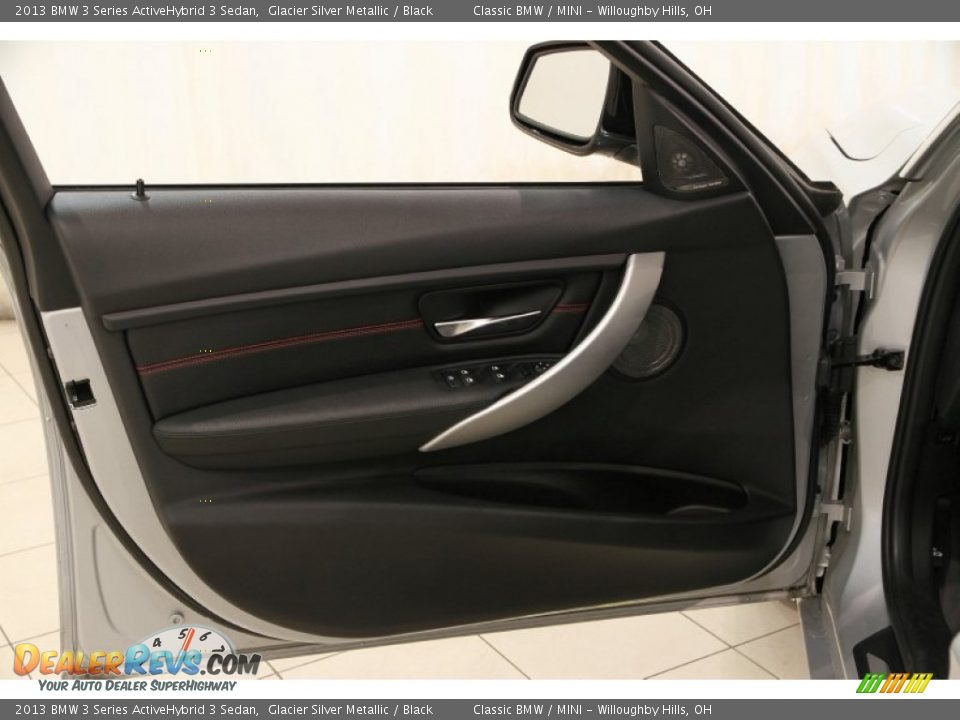 2013 BMW 3 Series ActiveHybrid 3 Sedan Glacier Silver Metallic / Black Photo #5