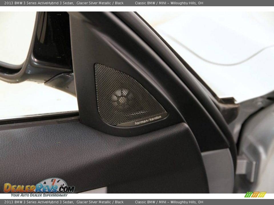 2013 BMW 3 Series ActiveHybrid 3 Sedan Glacier Silver Metallic / Black Photo #6