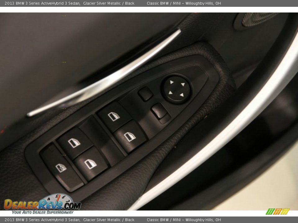 2013 BMW 3 Series ActiveHybrid 3 Sedan Glacier Silver Metallic / Black Photo #7