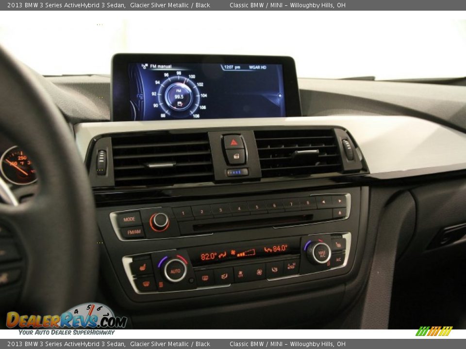 2013 BMW 3 Series ActiveHybrid 3 Sedan Glacier Silver Metallic / Black Photo #16