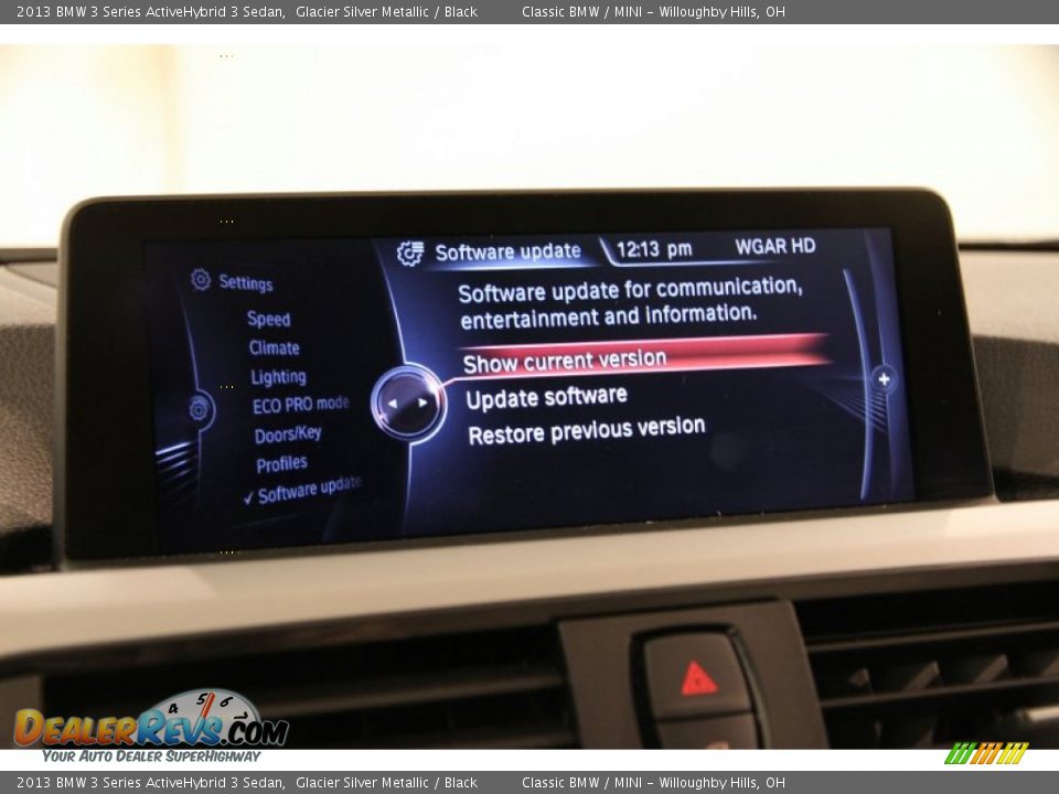 2013 BMW 3 Series ActiveHybrid 3 Sedan Glacier Silver Metallic / Black Photo #17