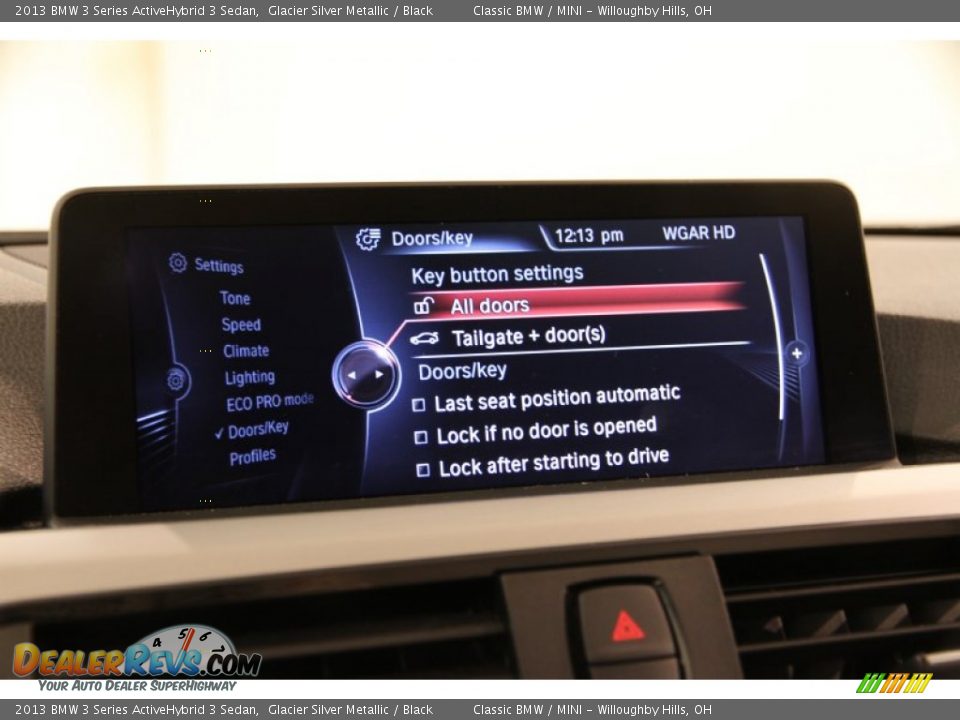 2013 BMW 3 Series ActiveHybrid 3 Sedan Glacier Silver Metallic / Black Photo #19