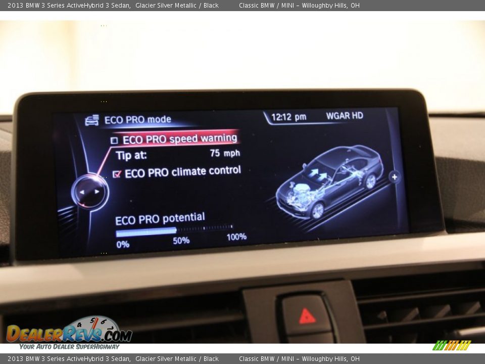 2013 BMW 3 Series ActiveHybrid 3 Sedan Glacier Silver Metallic / Black Photo #20