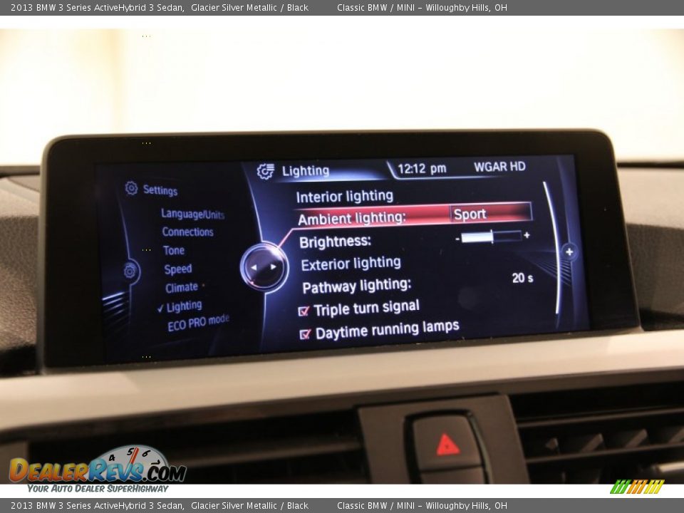 2013 BMW 3 Series ActiveHybrid 3 Sedan Glacier Silver Metallic / Black Photo #21