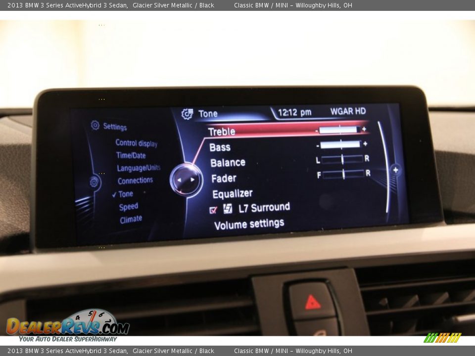 2013 BMW 3 Series ActiveHybrid 3 Sedan Glacier Silver Metallic / Black Photo #24