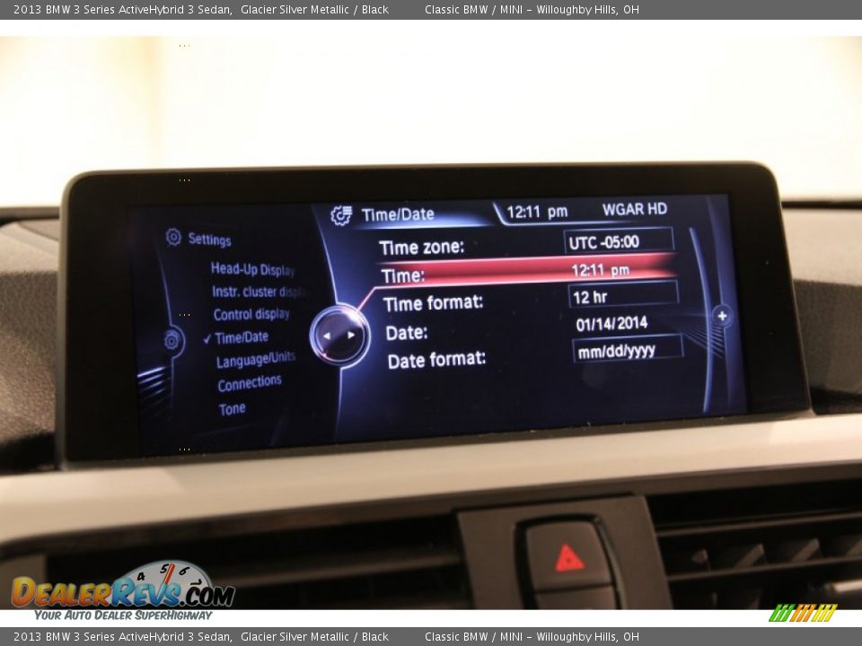 2013 BMW 3 Series ActiveHybrid 3 Sedan Glacier Silver Metallic / Black Photo #27