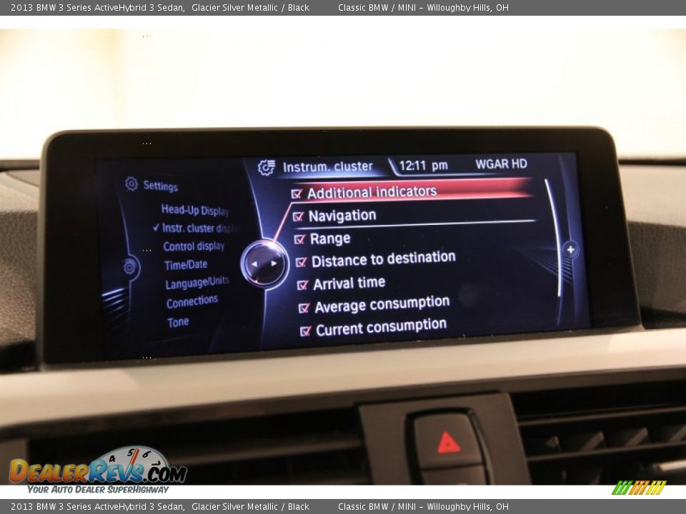 2013 BMW 3 Series ActiveHybrid 3 Sedan Glacier Silver Metallic / Black Photo #29