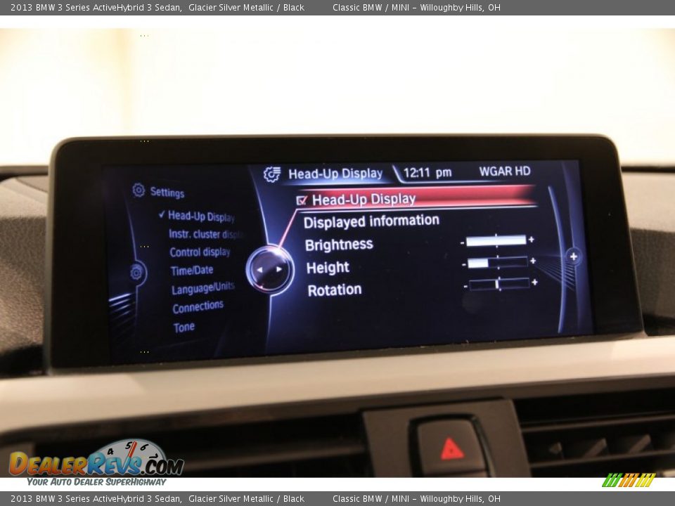 2013 BMW 3 Series ActiveHybrid 3 Sedan Glacier Silver Metallic / Black Photo #30