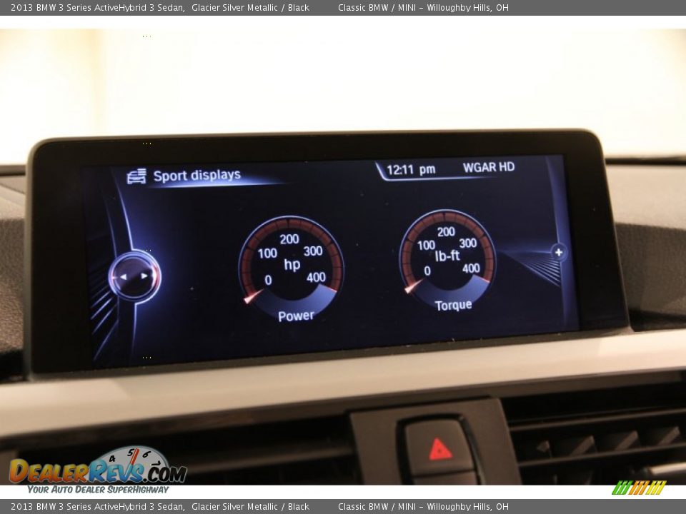 2013 BMW 3 Series ActiveHybrid 3 Sedan Glacier Silver Metallic / Black Photo #32