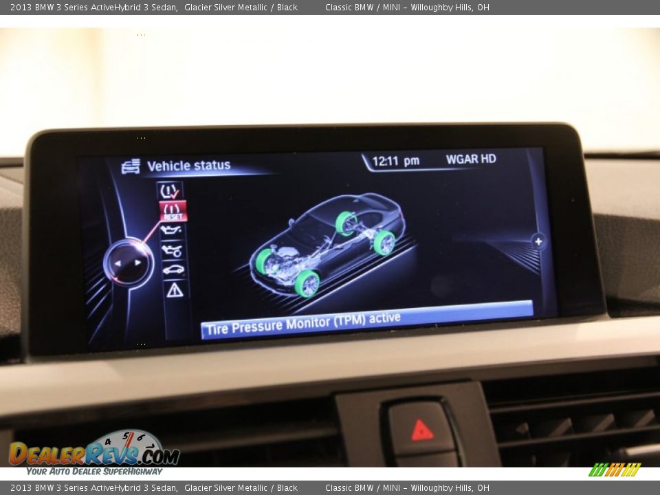 2013 BMW 3 Series ActiveHybrid 3 Sedan Glacier Silver Metallic / Black Photo #33