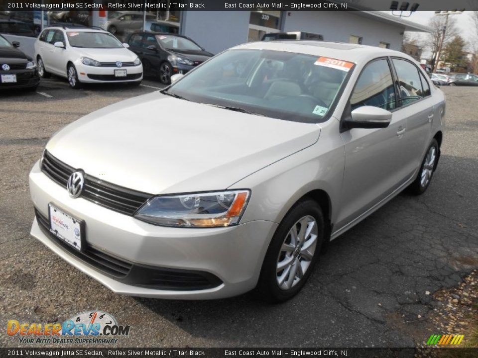 2011 Volkswagen Jetta SE Sedan Reflex Silver Metallic / Titan Black Photo #3