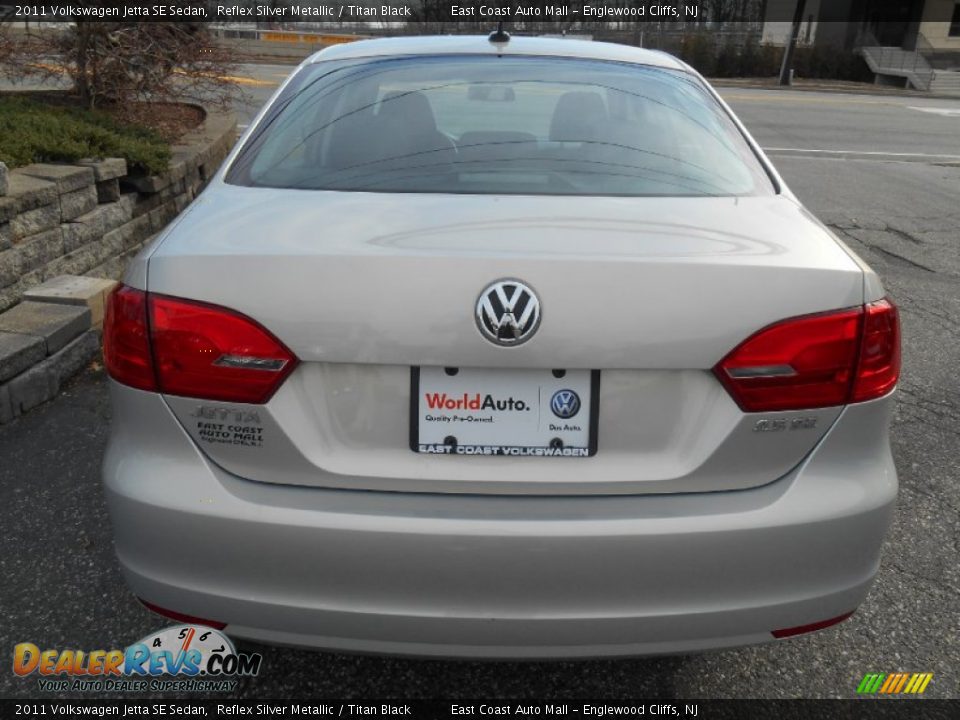2011 Volkswagen Jetta SE Sedan Reflex Silver Metallic / Titan Black Photo #6
