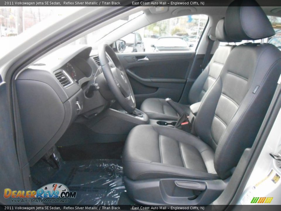 2011 Volkswagen Jetta SE Sedan Reflex Silver Metallic / Titan Black Photo #16