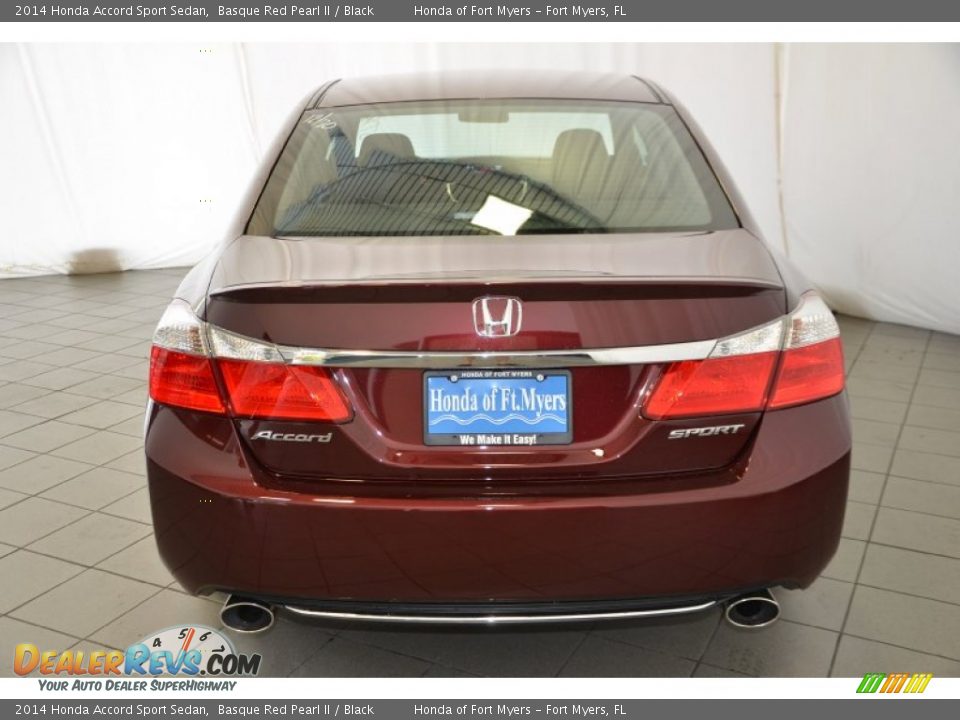 2014 Honda Accord Sport Sedan Basque Red Pearl II / Black Photo #7