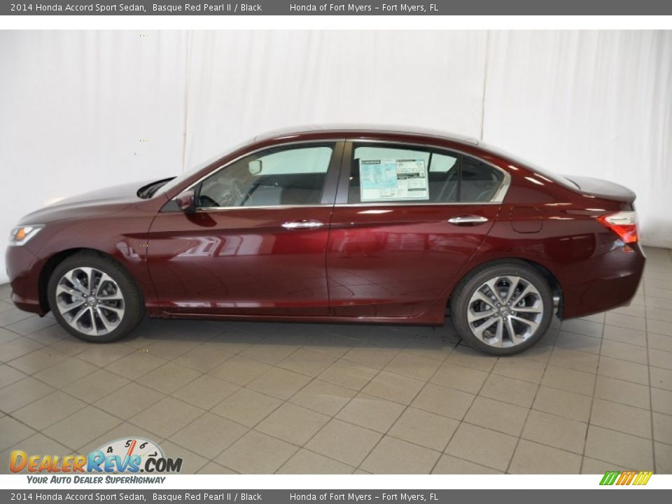 2014 Honda Accord Sport Sedan Basque Red Pearl II / Black Photo #8