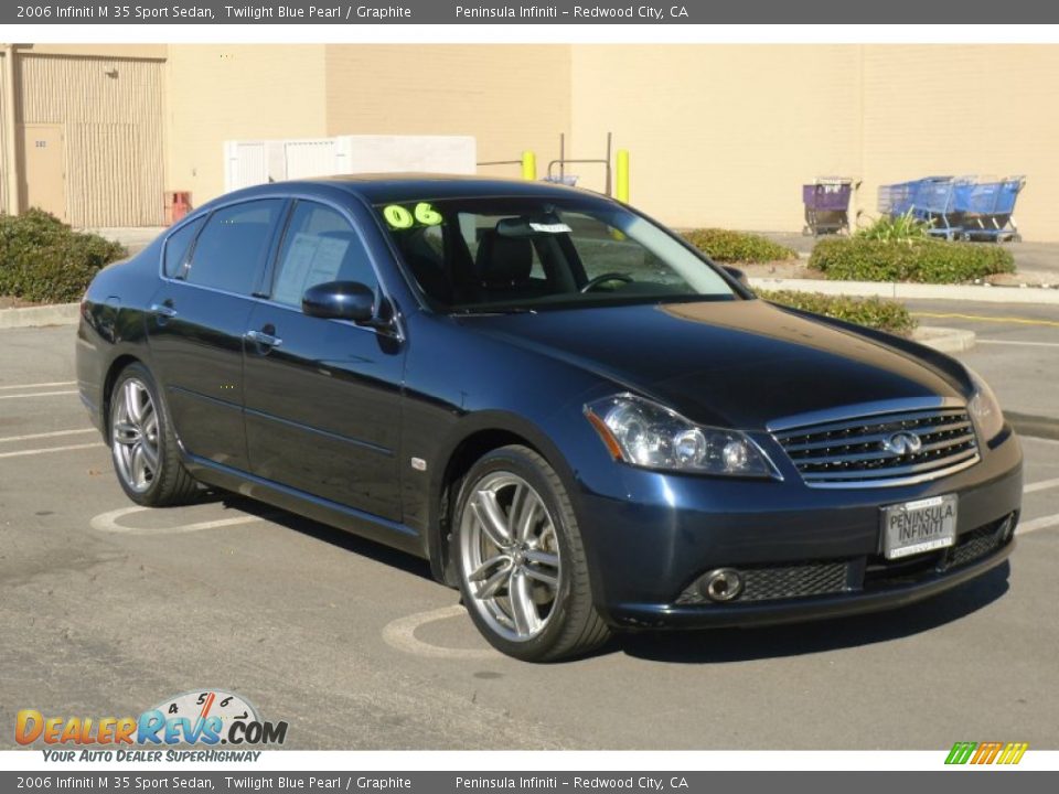2006 Infiniti M 35 Sport Sedan Twilight Blue Pearl / Graphite Photo #1