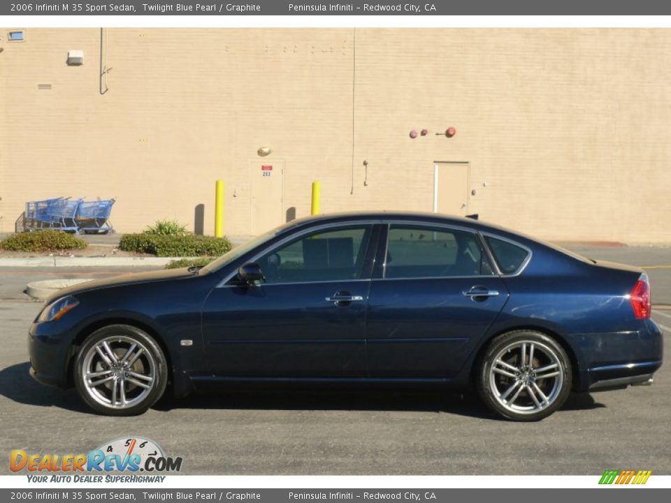 2006 Infiniti M 35 Sport Sedan Twilight Blue Pearl / Graphite Photo #5