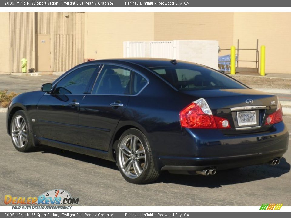 2006 Infiniti M 35 Sport Sedan Twilight Blue Pearl / Graphite Photo #6