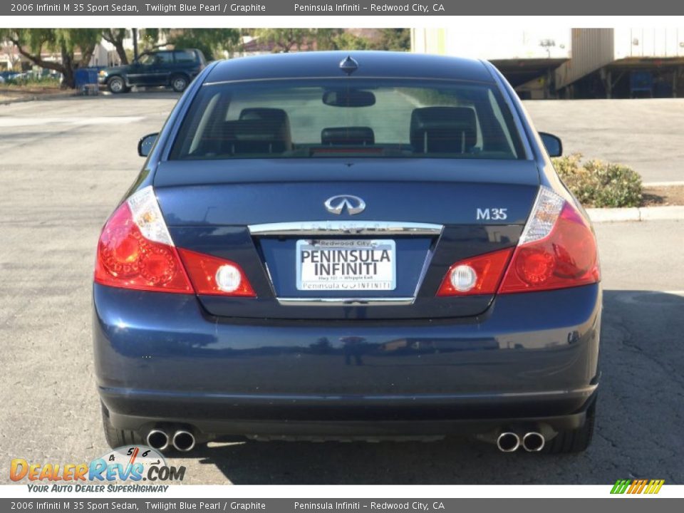 2006 Infiniti M 35 Sport Sedan Twilight Blue Pearl / Graphite Photo #7