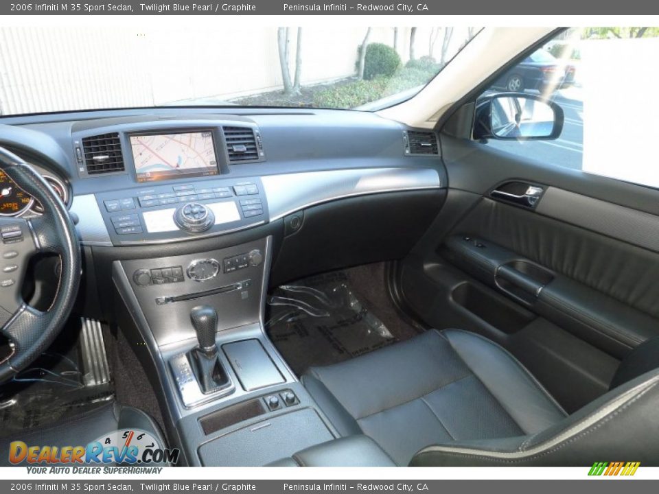 2006 Infiniti M 35 Sport Sedan Twilight Blue Pearl / Graphite Photo #8