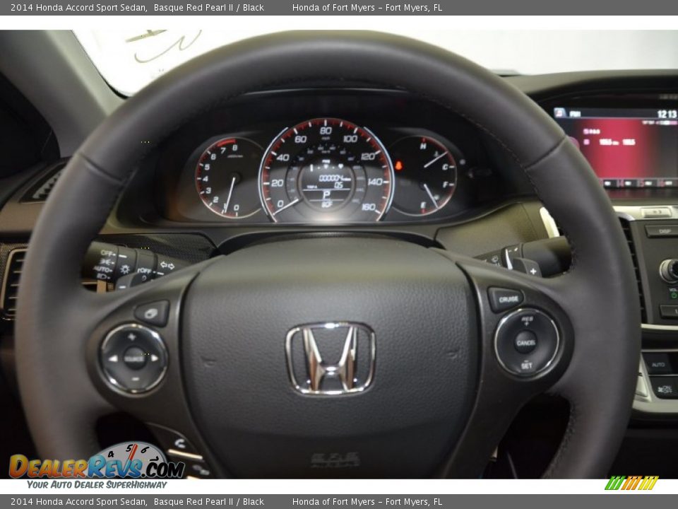2014 Honda Accord Sport Sedan Basque Red Pearl II / Black Photo #21