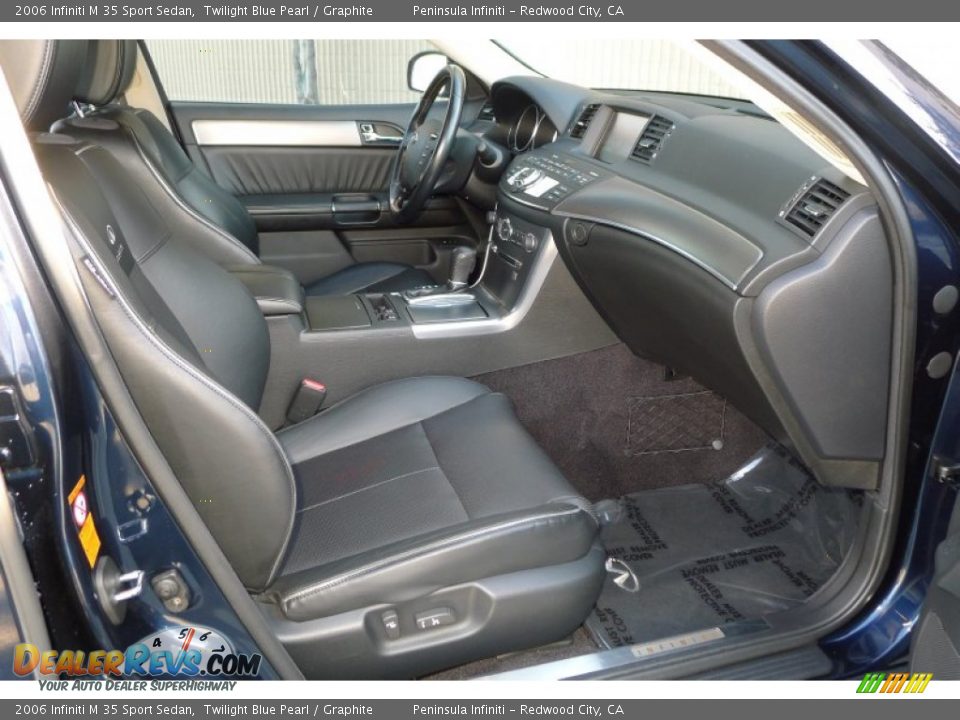 2006 Infiniti M 35 Sport Sedan Twilight Blue Pearl / Graphite Photo #10