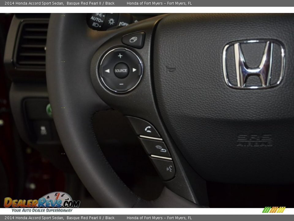 2014 Honda Accord Sport Sedan Basque Red Pearl II / Black Photo #24