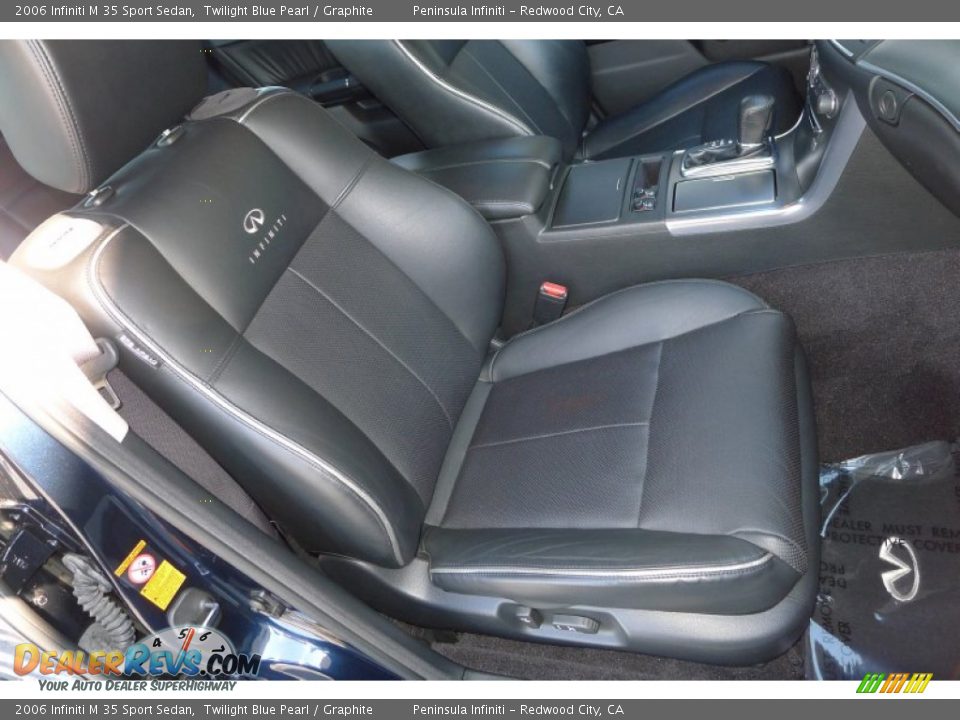 2006 Infiniti M 35 Sport Sedan Twilight Blue Pearl / Graphite Photo #12