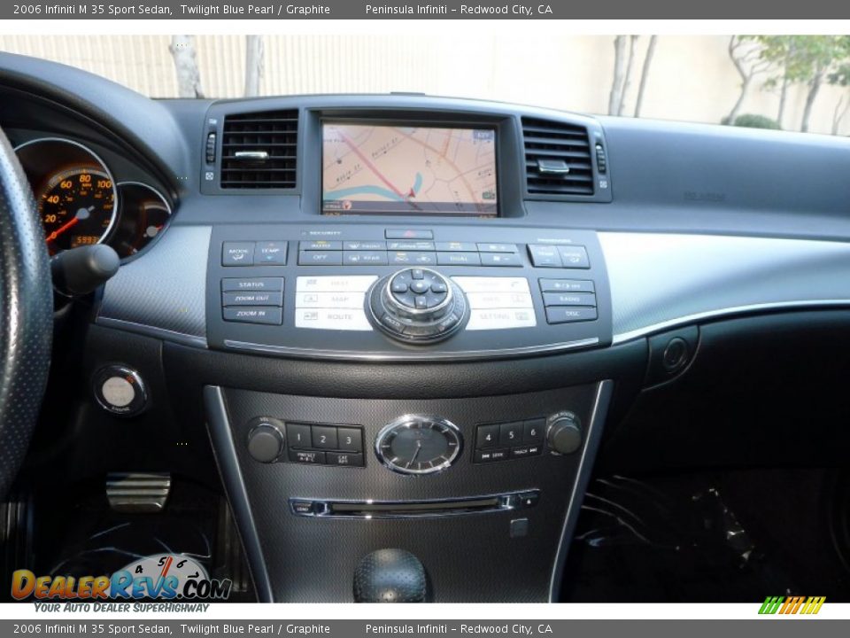 2006 Infiniti M 35 Sport Sedan Twilight Blue Pearl / Graphite Photo #16