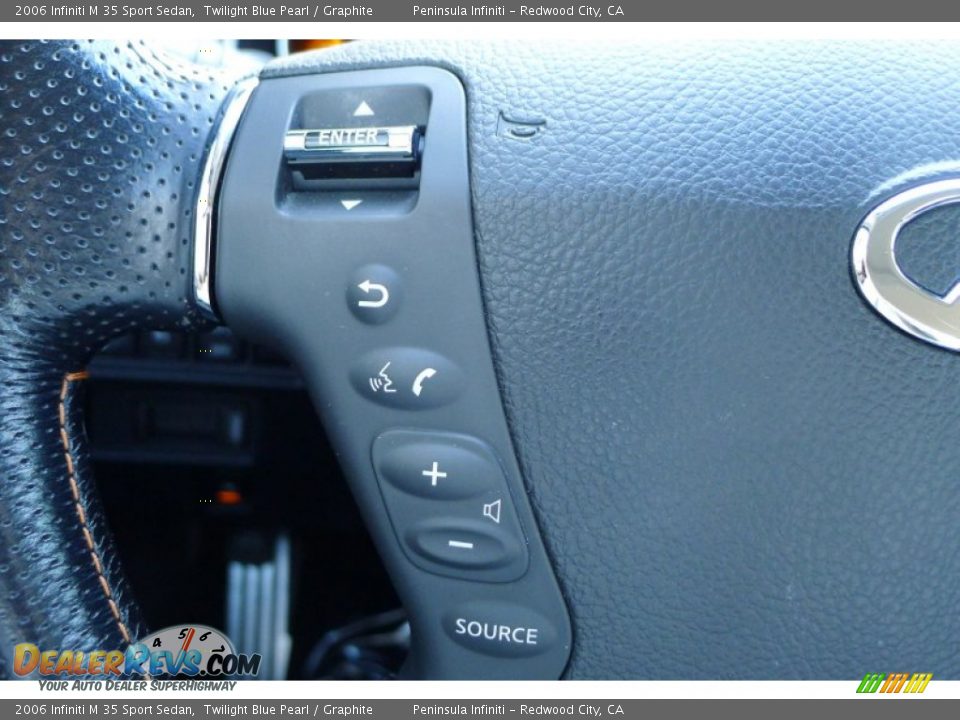 2006 Infiniti M 35 Sport Sedan Twilight Blue Pearl / Graphite Photo #21