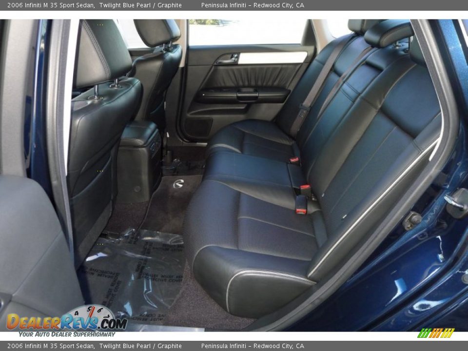 2006 Infiniti M 35 Sport Sedan Twilight Blue Pearl / Graphite Photo #24
