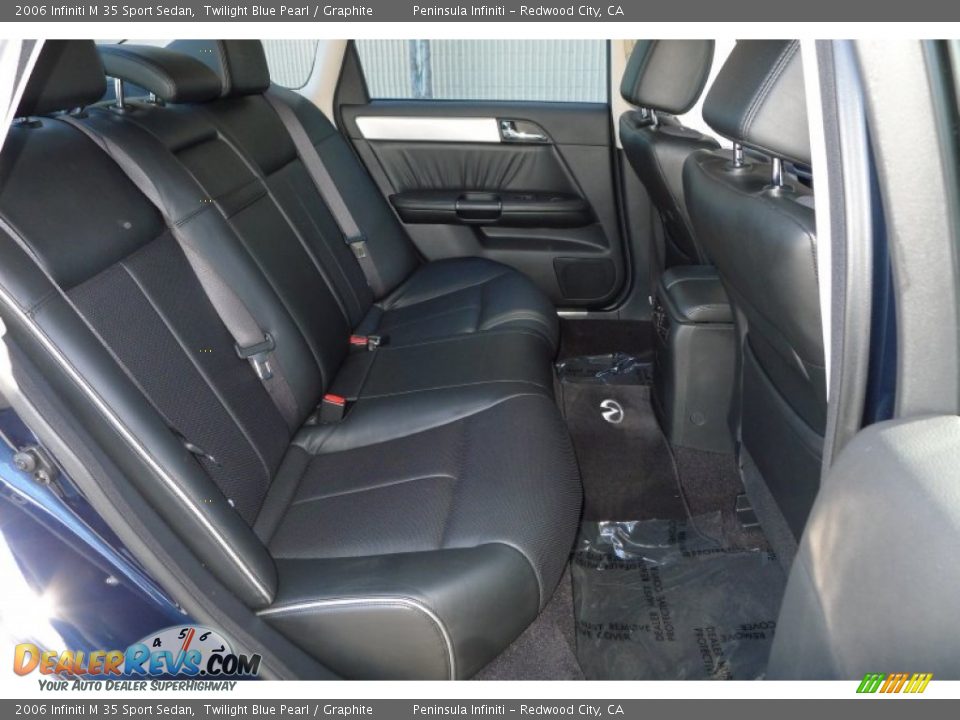 2006 Infiniti M 35 Sport Sedan Twilight Blue Pearl / Graphite Photo #25