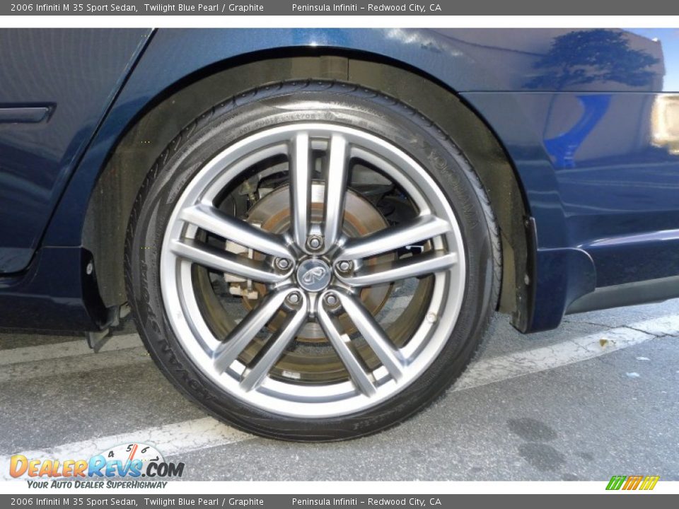 2006 Infiniti M 35 Sport Sedan Twilight Blue Pearl / Graphite Photo #27