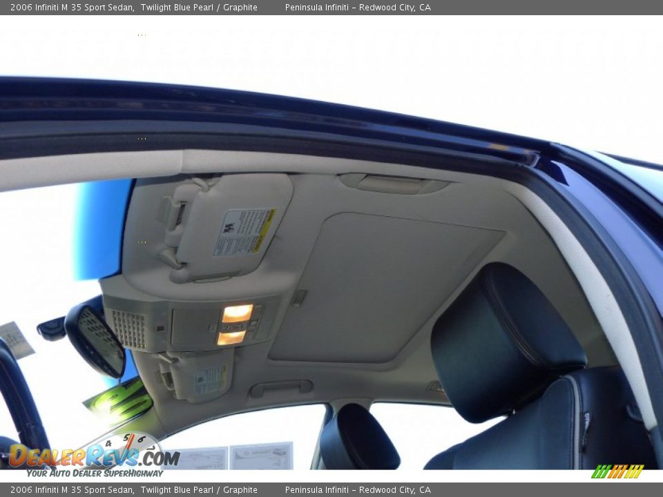2006 Infiniti M 35 Sport Sedan Twilight Blue Pearl / Graphite Photo #28