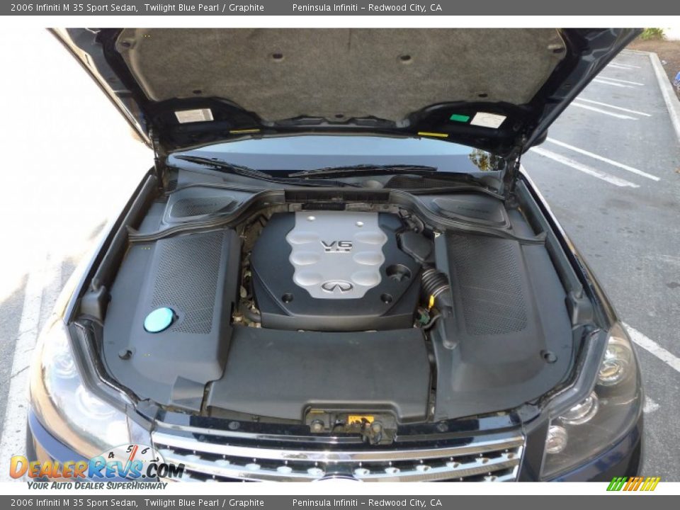 2006 Infiniti M 35 Sport Sedan Twilight Blue Pearl / Graphite Photo #29