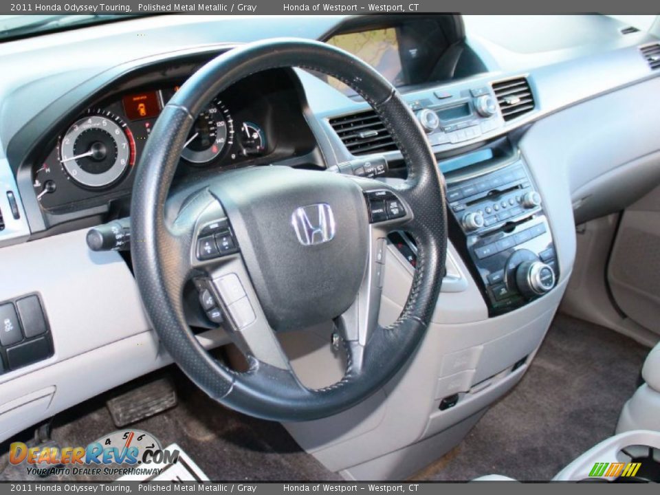 2011 Honda Odyssey Touring Polished Metal Metallic / Gray Photo #5