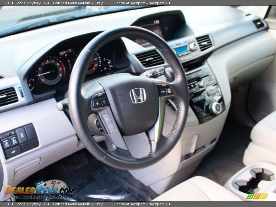 2011 Honda Odyssey EX-L Polished Metal Metallic / Gray Photo #5