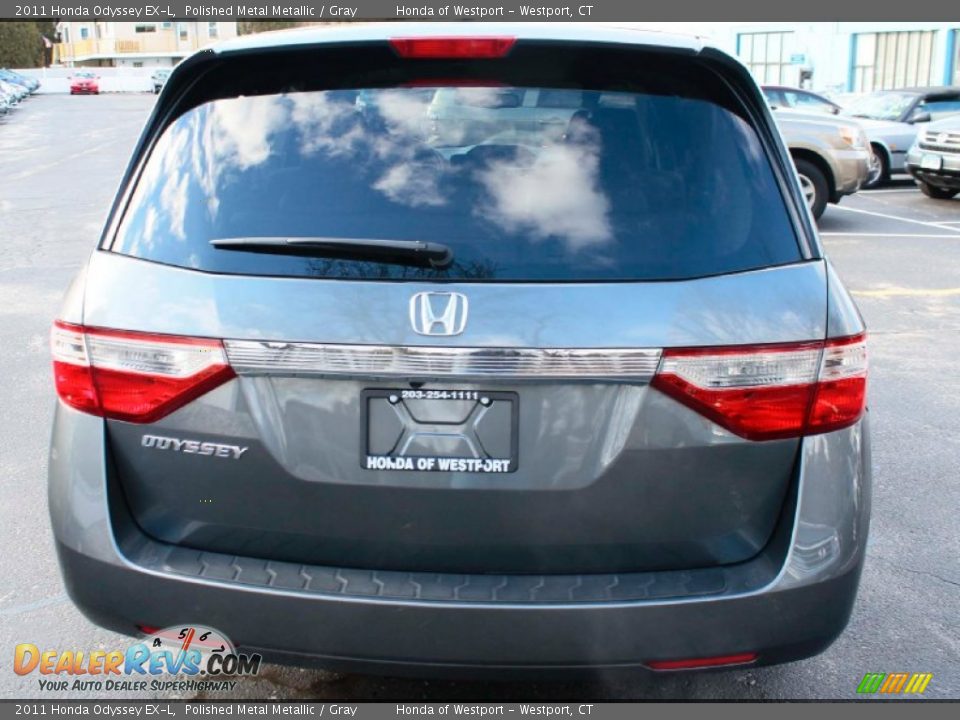 2011 Honda Odyssey EX-L Polished Metal Metallic / Gray Photo #7