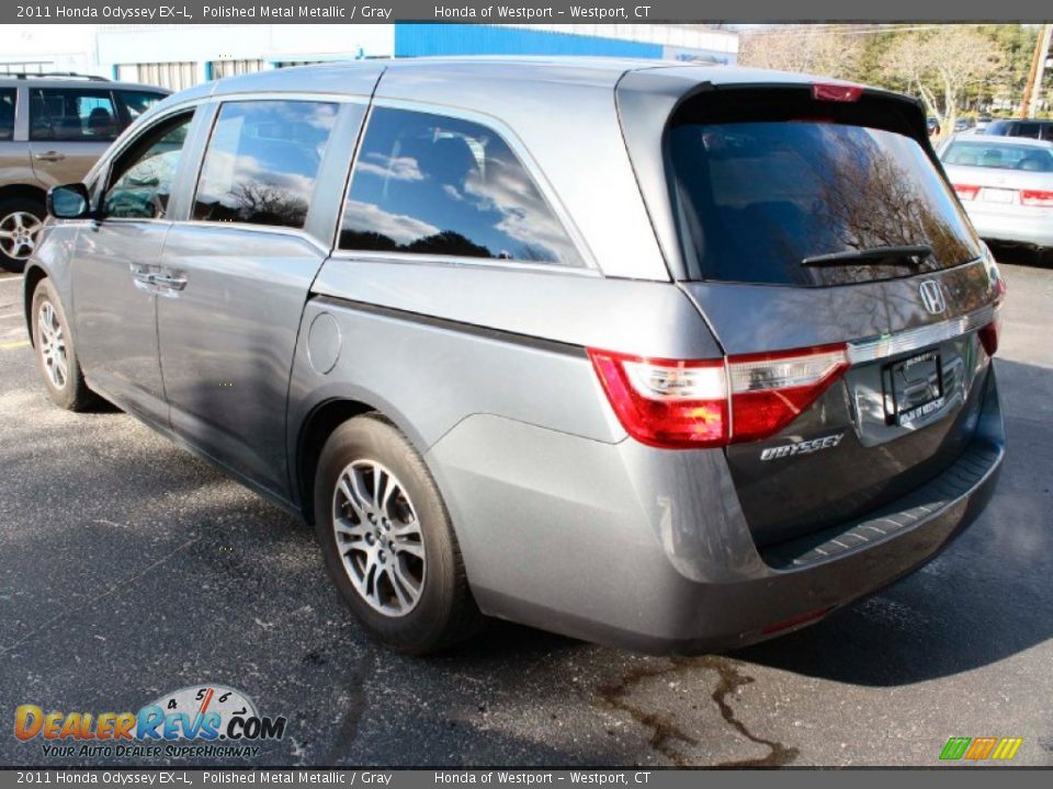 2011 Honda Odyssey EX-L Polished Metal Metallic / Gray Photo #11