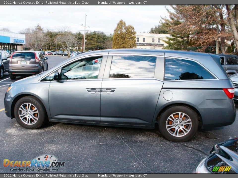 2011 Honda Odyssey EX-L Polished Metal Metallic / Gray Photo #12