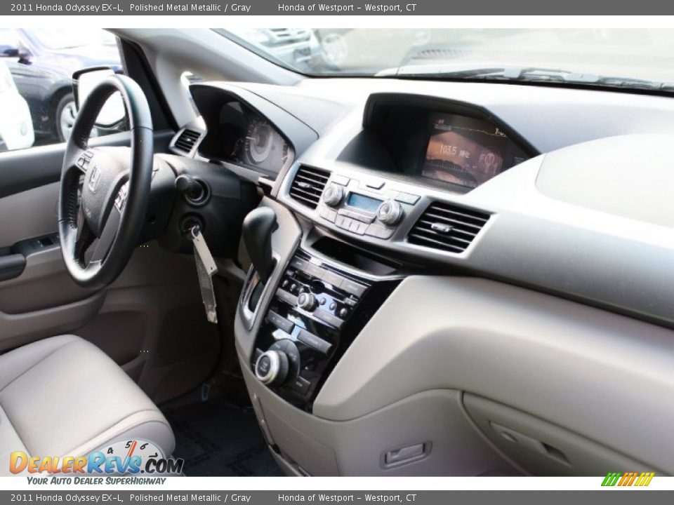 2011 Honda Odyssey EX-L Polished Metal Metallic / Gray Photo #15