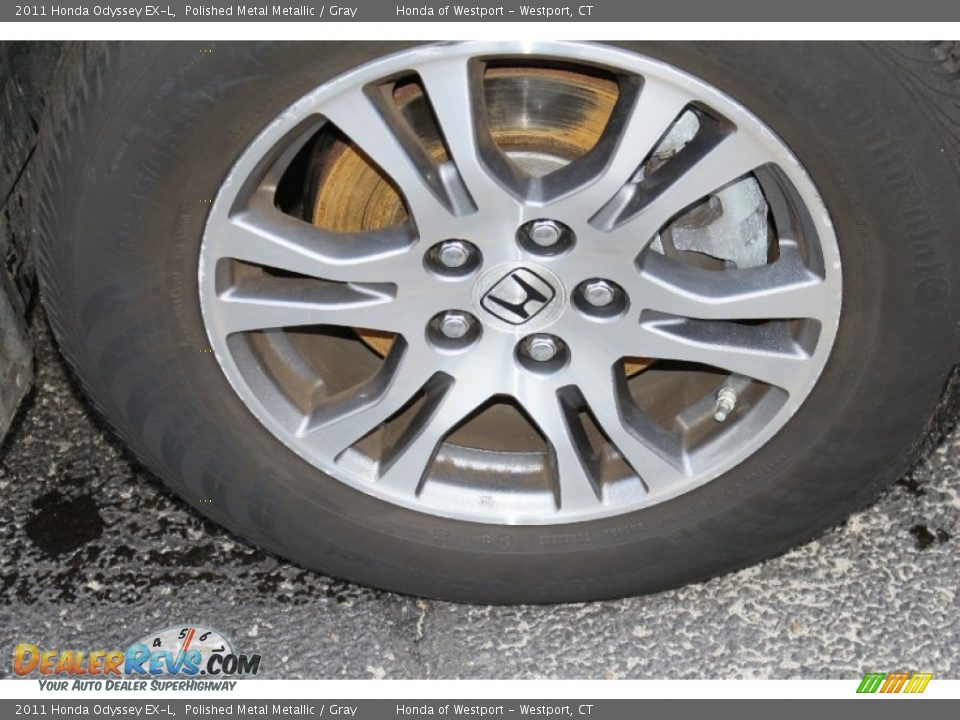 2011 Honda Odyssey EX-L Polished Metal Metallic / Gray Photo #21